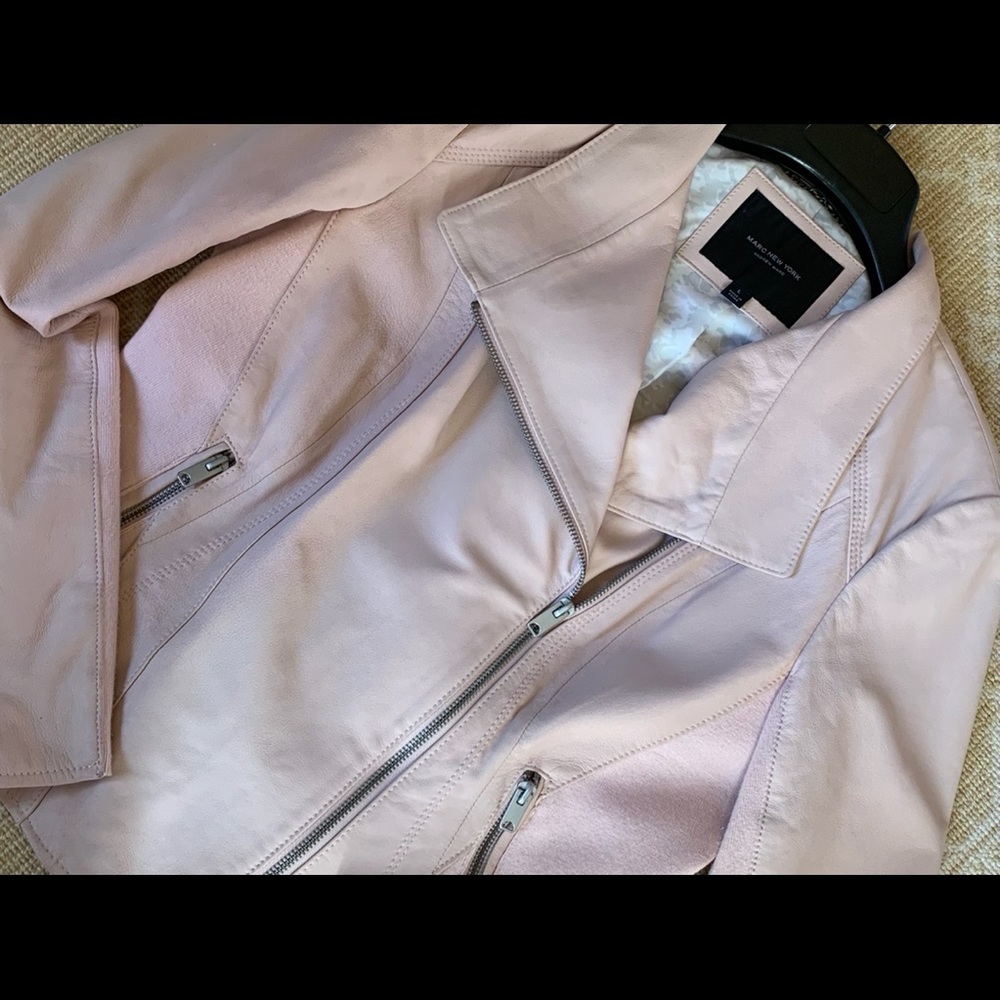 Andrew Marc New York leather bomber jacket